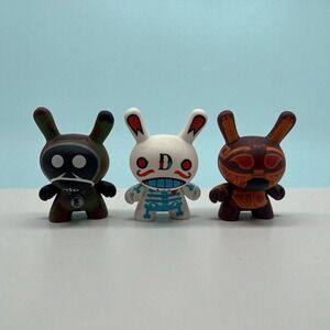 KIDROBOT DUNNY LOT OF 3 OKTUS CAMO SKET AZTECA